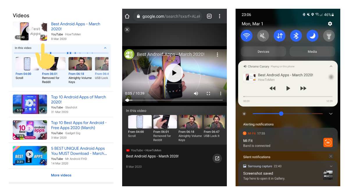 Chrome Browser For Android Now Opens Youtube Search Results In An Overlay