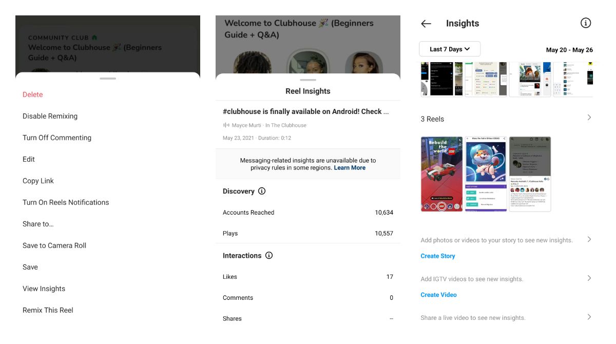 Instagram Is Rolling Out Reels Insights To Everyone On Android