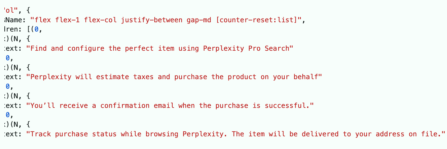 Perplexity Pro Shopping