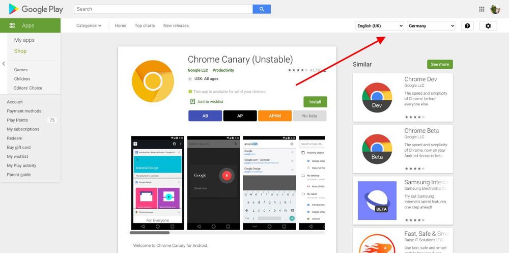 Google Play is testing a new Install button where you can select the ...