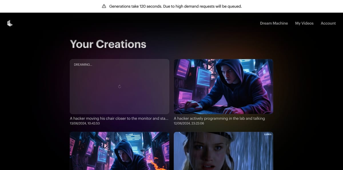 Luma Labs Released Dream Machine For AI-generated Videos